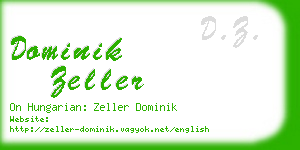 dominik zeller business card